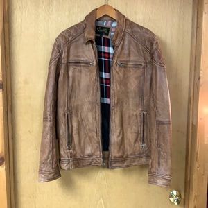 Scully Brown Leather Jacket.